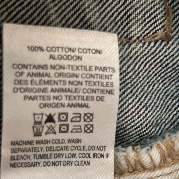 Lucky Brand Loose Distressed Denim Shorts - Picture 7 of 10